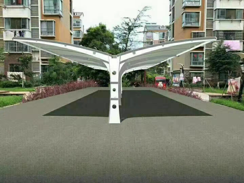 膜結構自行車棚